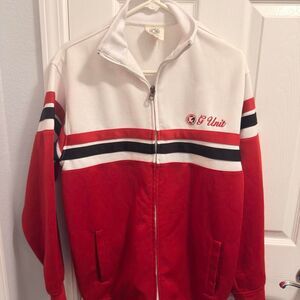 (2003-2006) G-Unit Colorblock Track Jacket - Red/White/Black - M